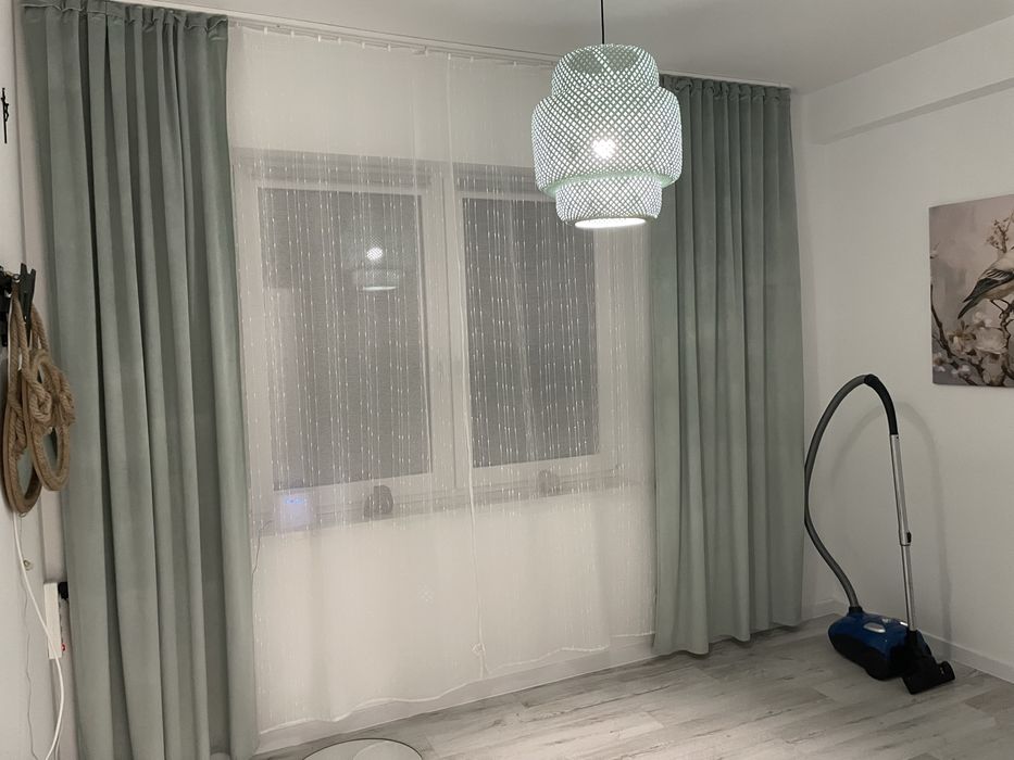 Miętowe zielone zasłony  140x270 Eurofirany