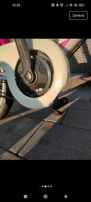 Rowerek 20 cali Nexus Shimano biały róż