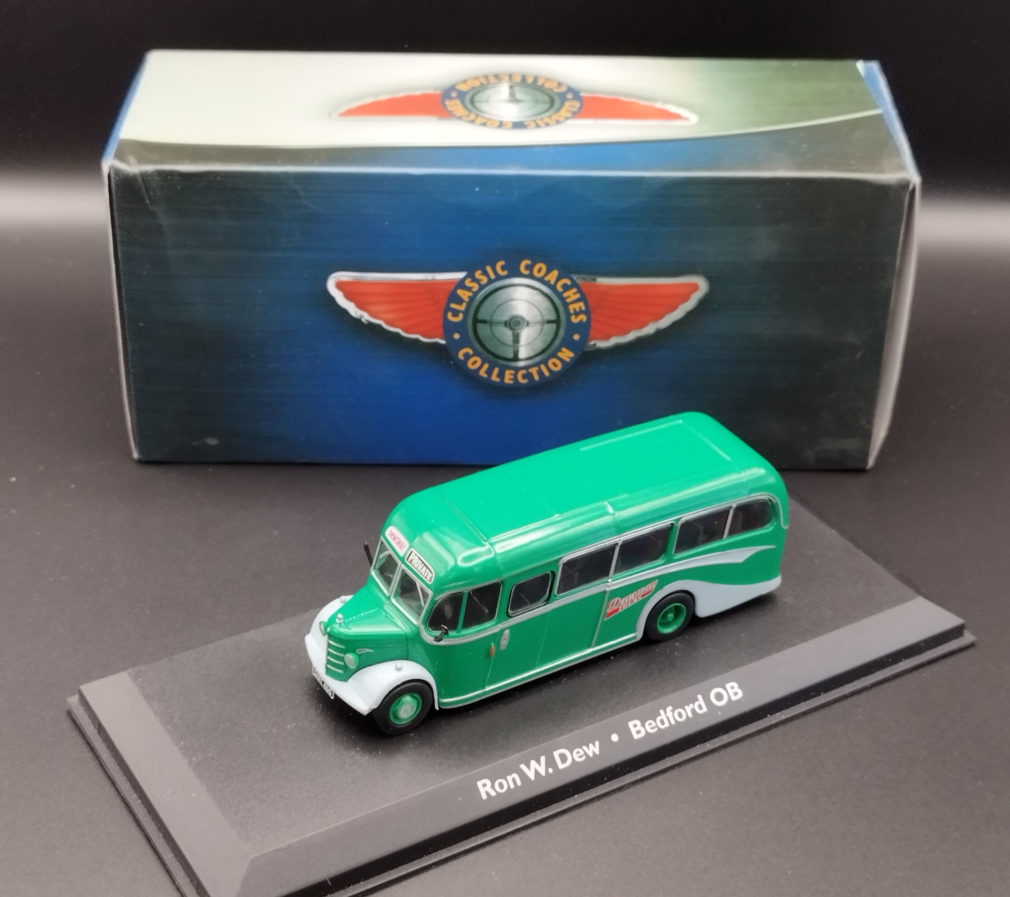 1:72 Atlas BUS Ron W.Dew Bedford OB model nowy