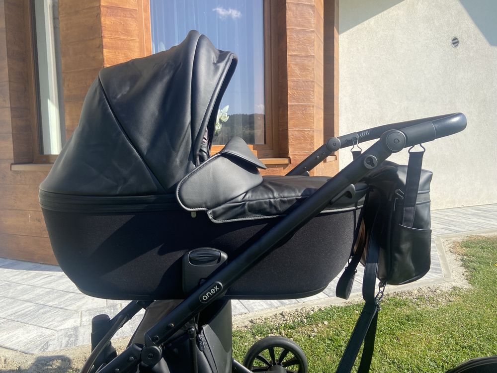 Wozek wielofunkcyjny Anex e/type czarny eko-skora