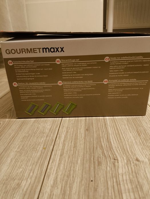NOWY GOURMETmaxx Zestaw sałatkowy 3w1, 9 elementów na gwarancji