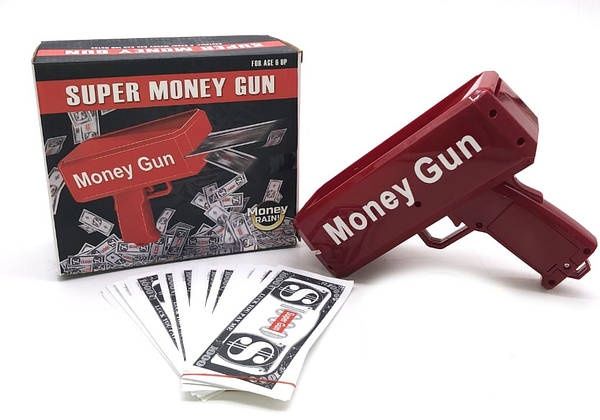 Грошовий пістолет, money gun. + Подарунок