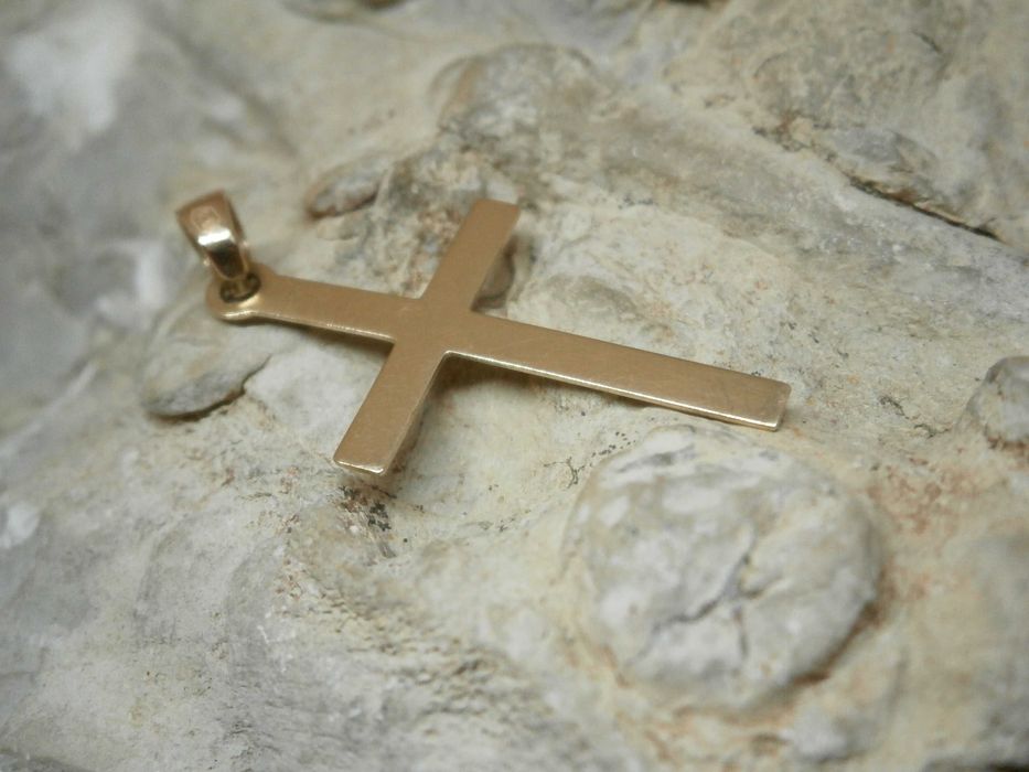 Złota Zawieszka Krzyżyk 14 K-0,82 GR