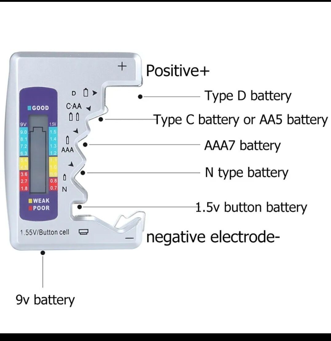 Цифровой тестер батарей