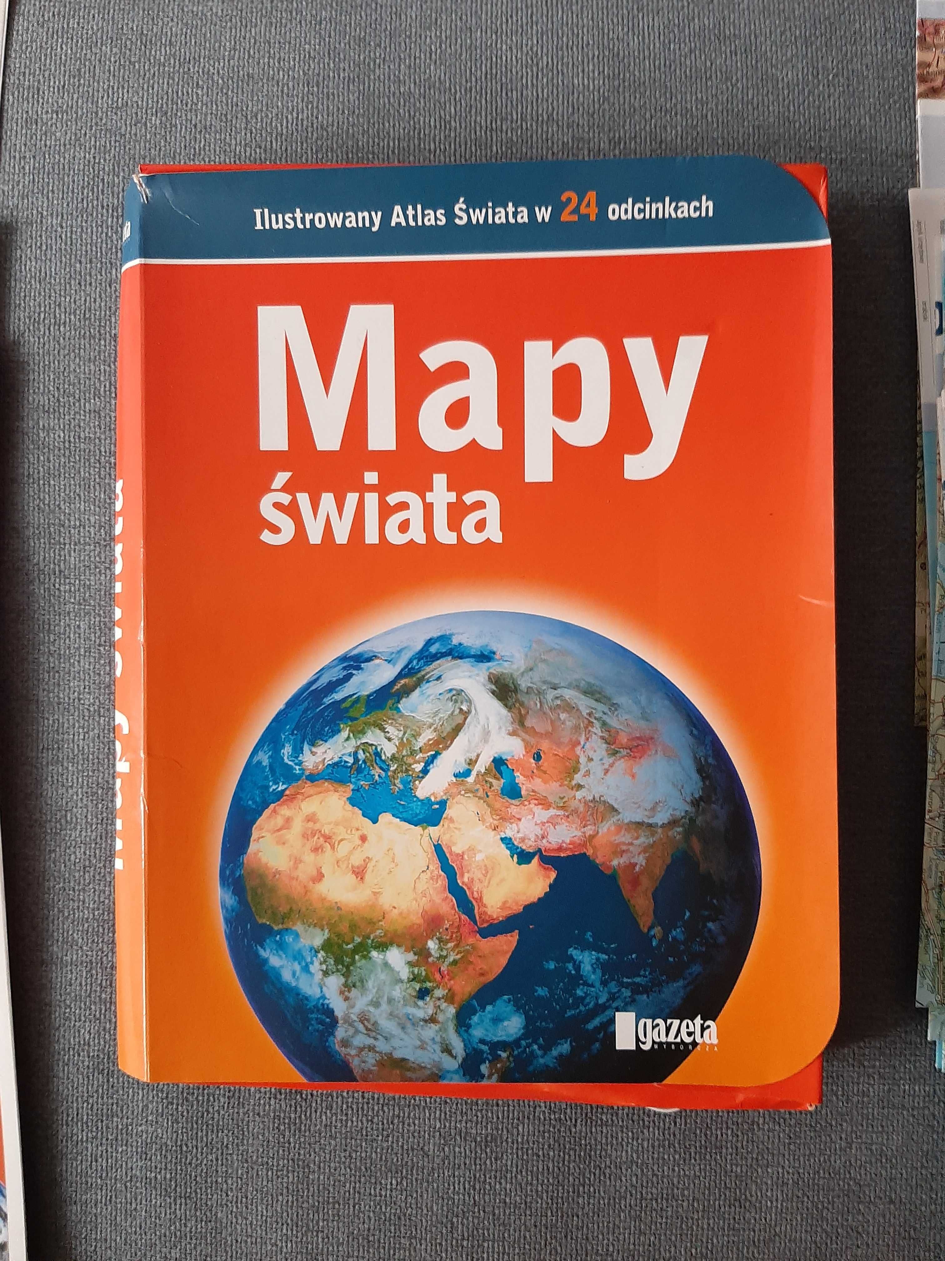 Ilustrowany atlas świata w 24 odcinkach.