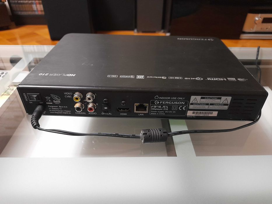 Odtwarzacz mulimedialny Ferguson HD Player 210 +pilot