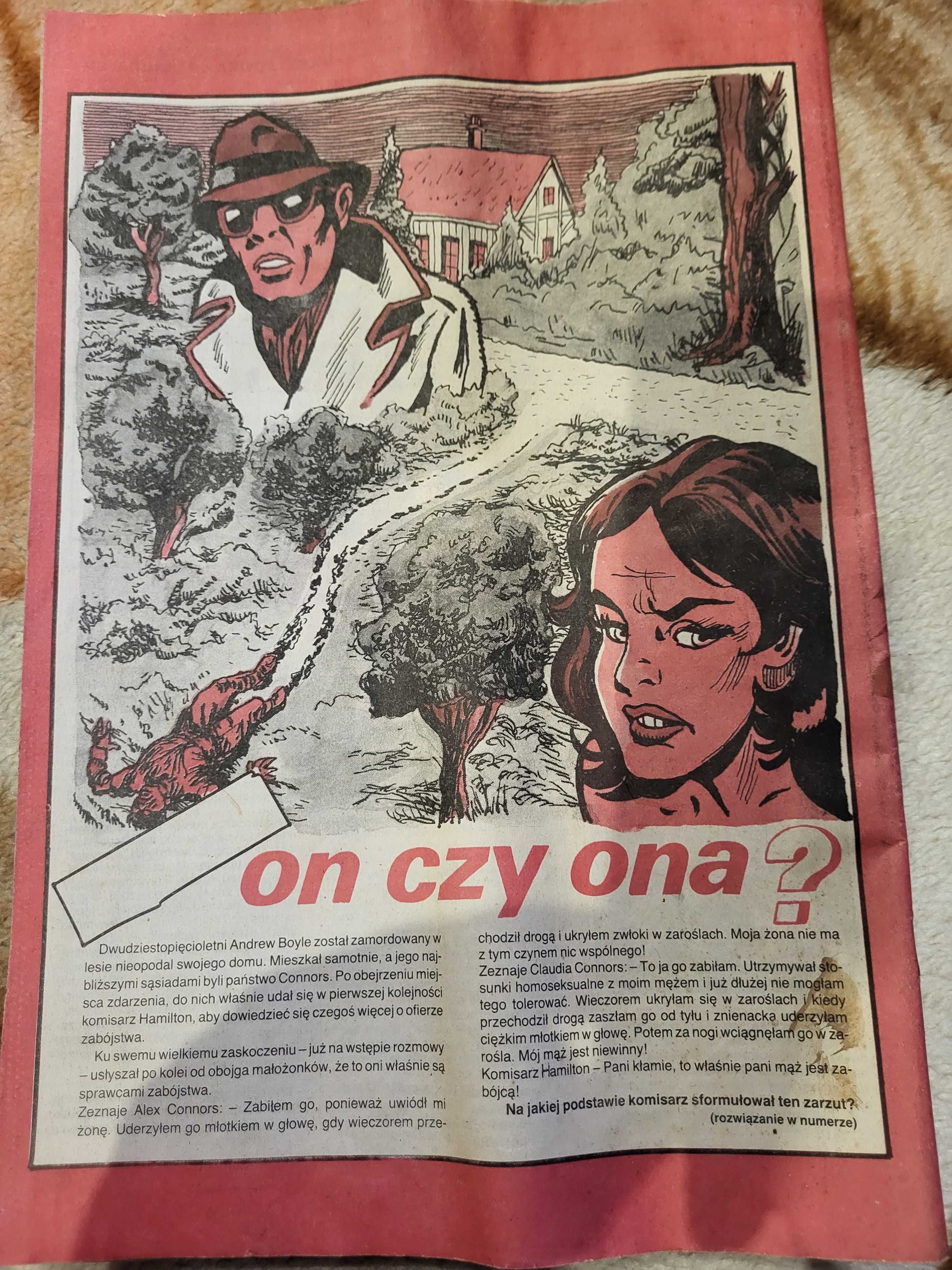 Polecam Miesiecznik Dedektyw gazeta PRL 1992r.