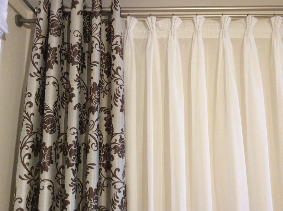 Zasłony 4 sztuki + 2 firany