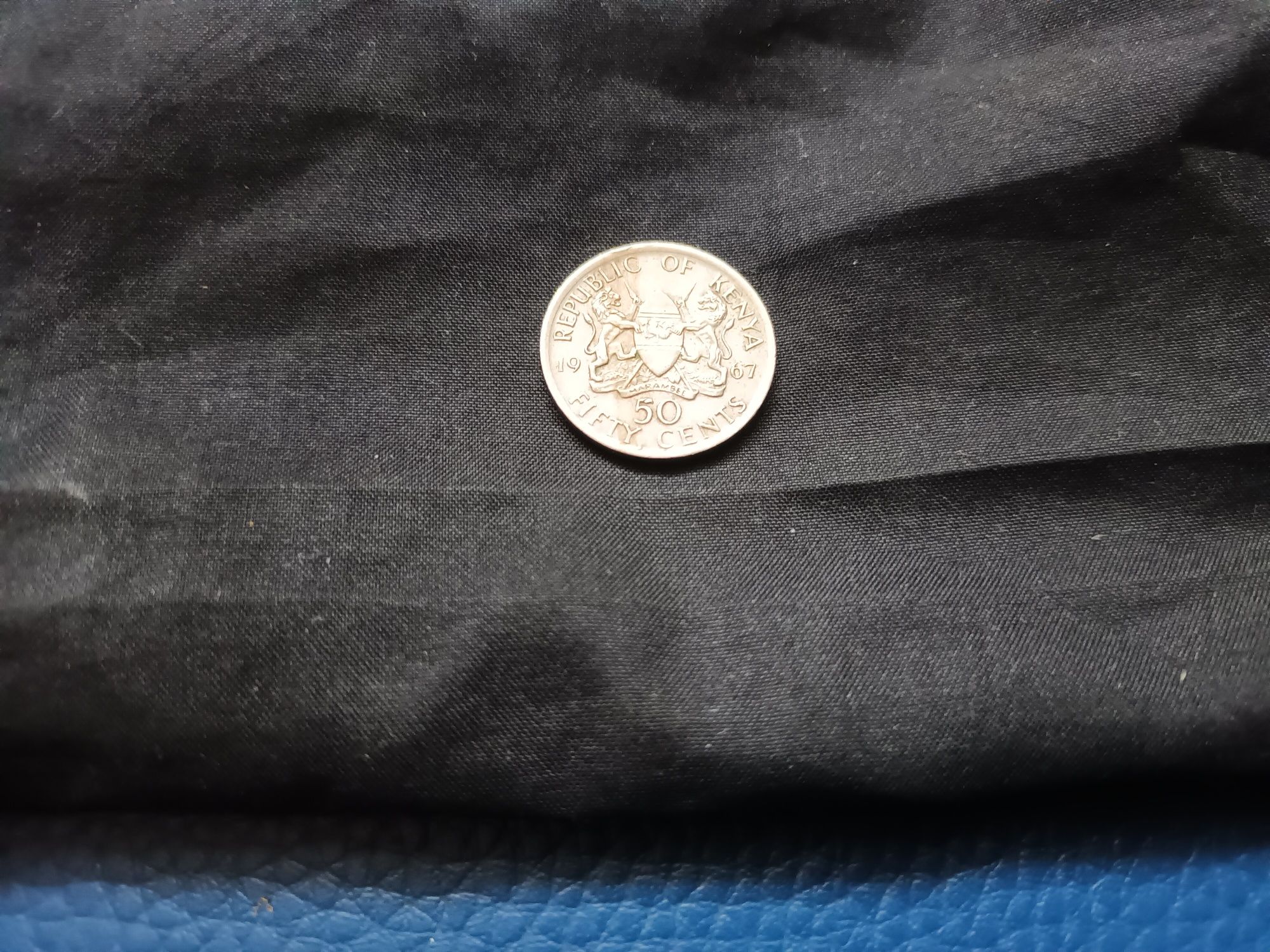 Fifty cents 1967 Kenya  monet Kenja