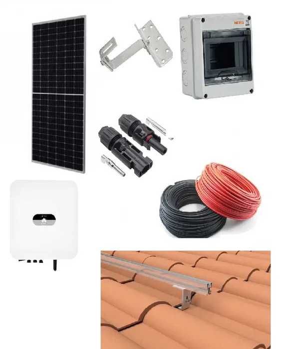 Kit Painéis Solares De Autoconsumo Monofásico Híbrido 4 x 460w