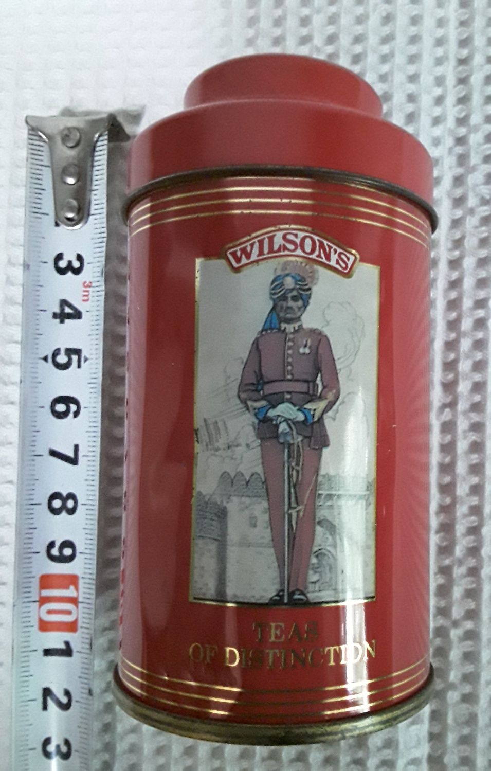 Lata de chá vintage Wilson's (vazia)