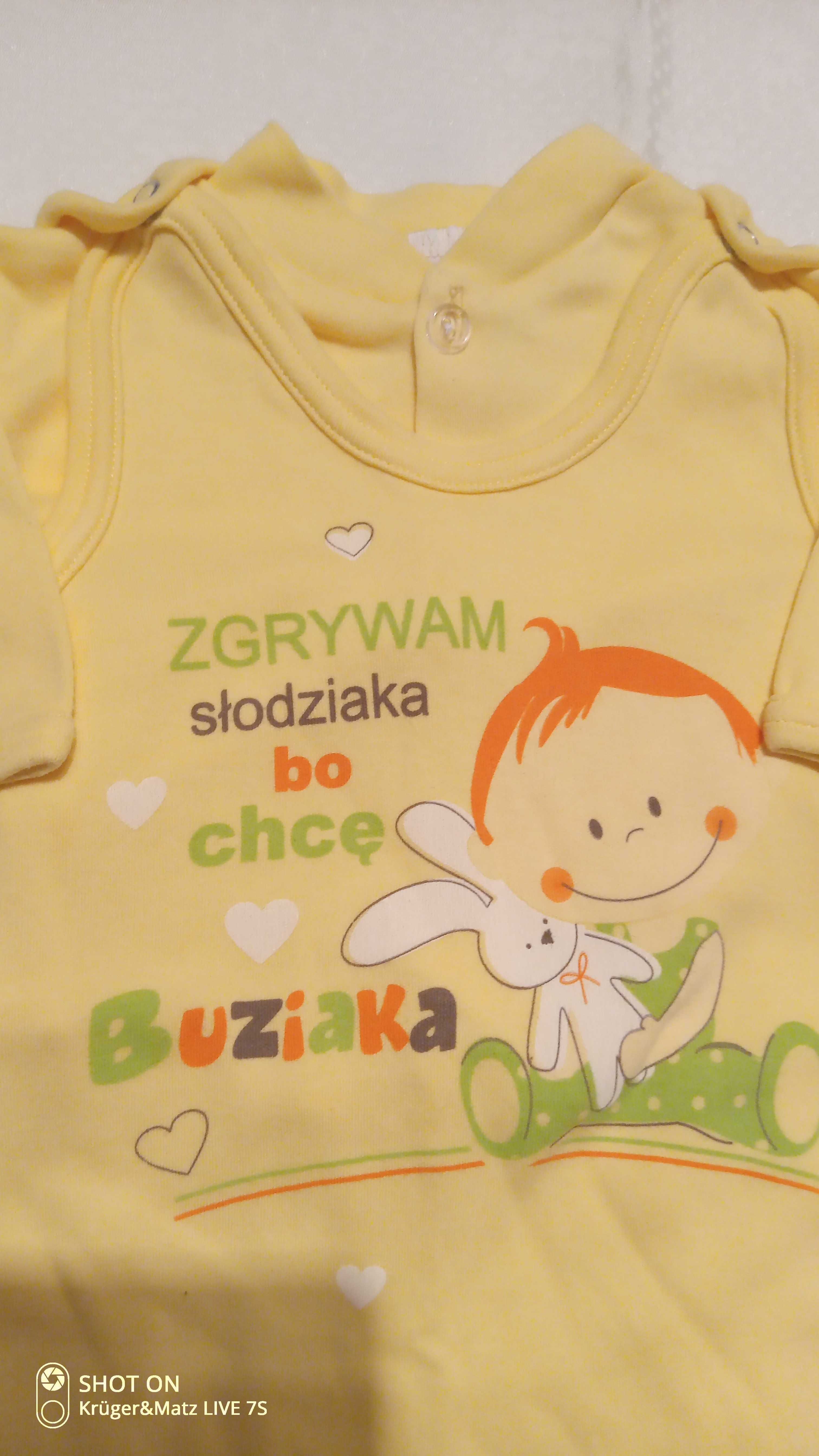 Śpiochy i kaftanik niemowlęcy Almar roz. 74