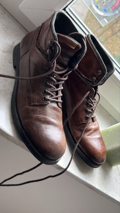 Skorzane buty 40 /25, 5 cm