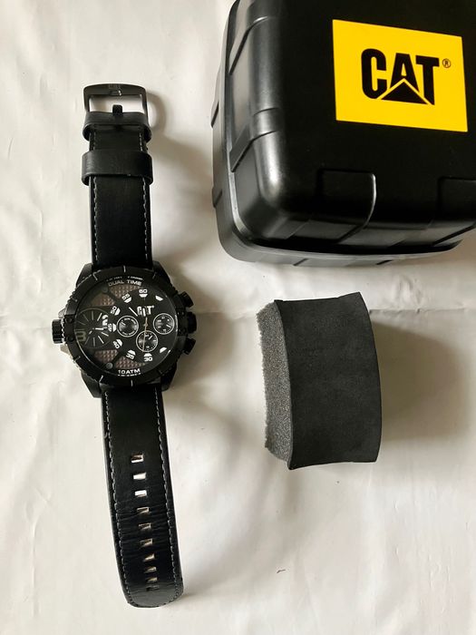 Relógio ( CAT ) caterpillar dual time Gun/black
