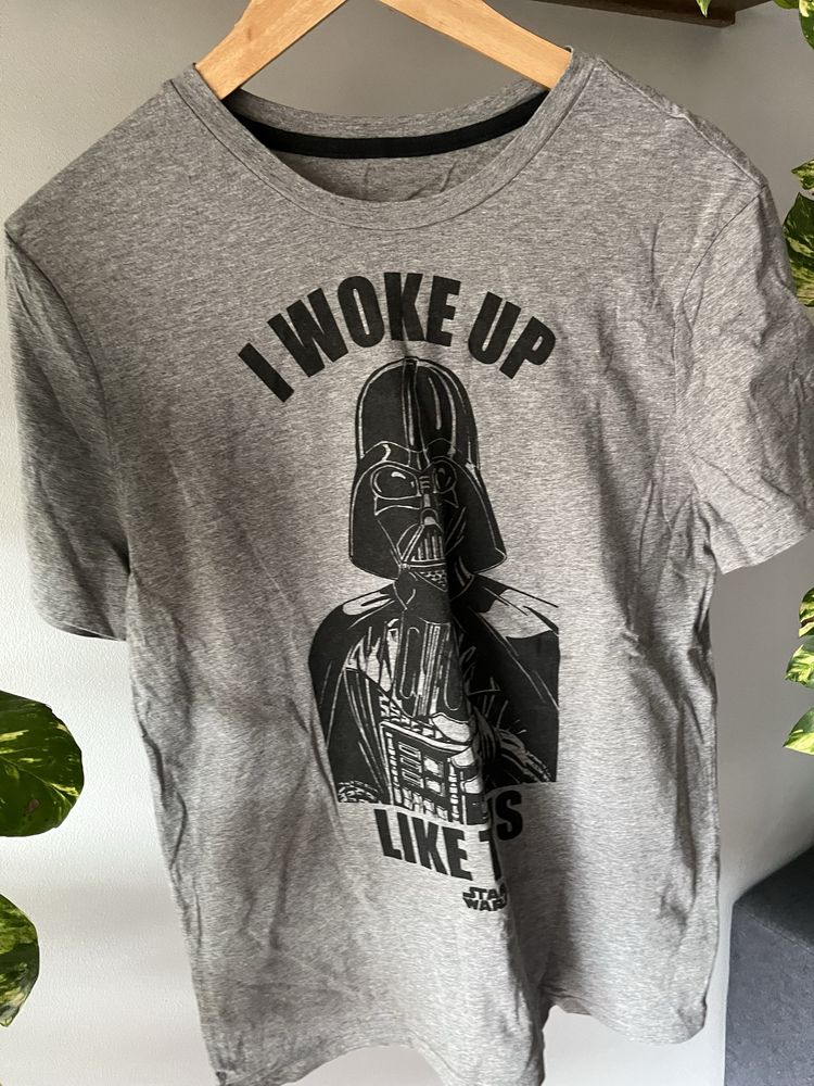Szara koszulka T-shirt Star Wars Lord Vader I Woke up like this  M