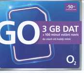 10x O2 Czeska Karta SIM bez rejestracji 50Kč 3GB UE