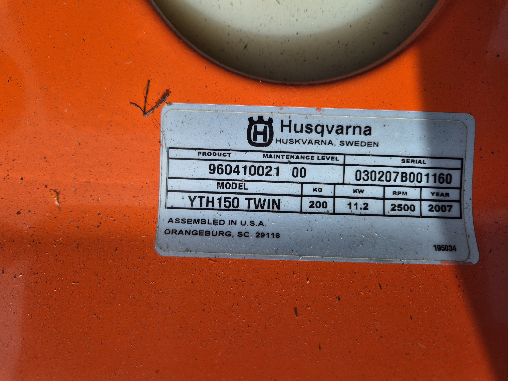 Traktorek Kosiarka Husqvarna YTH150 V-Tvin Kawasaki