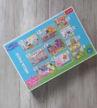 puzzle peppa pig świnka peppa mega paka 10 w 1