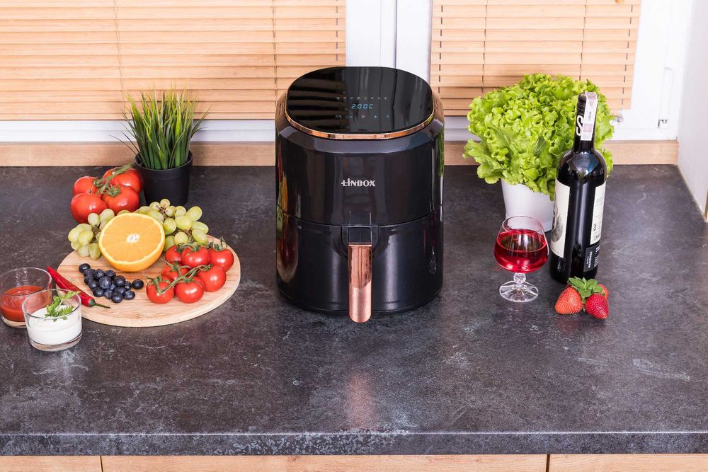 [OUTLET] Frytkownica 4,5L 1400W beztłuszczowa Linbox POLSKIE MENU
