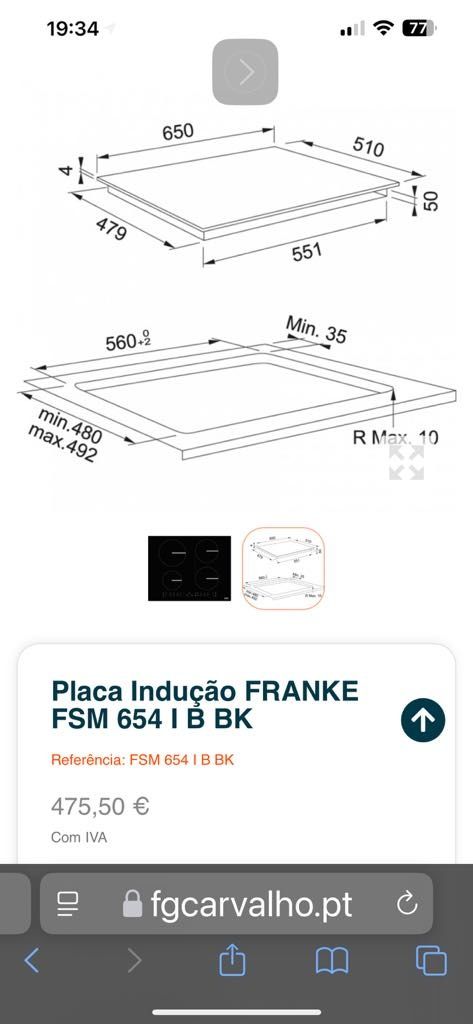 Placa elétrica de indução nova