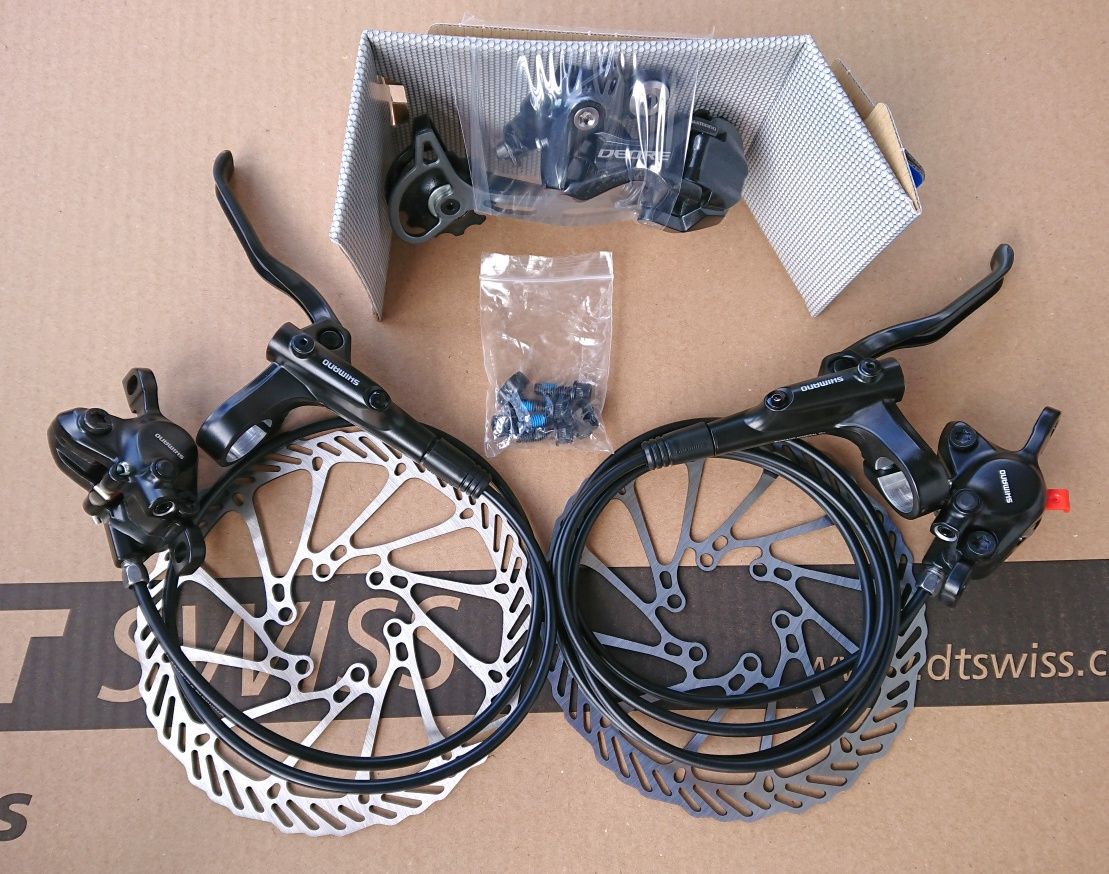 Гальма Тормоза Shimano MT200/ Перекидка Deore RD-592 SGS