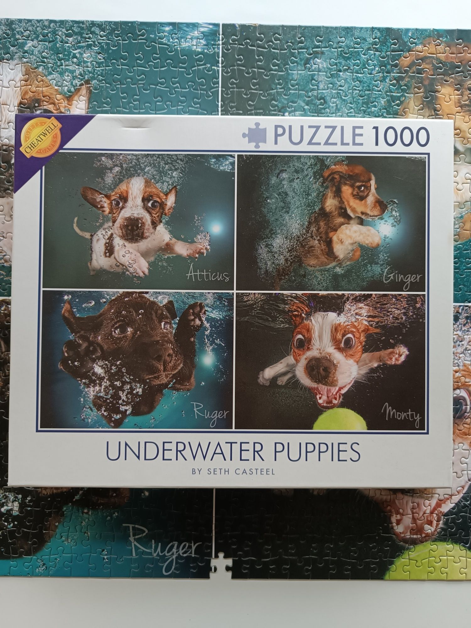 Puzzle 1000 peças Underwater dogs