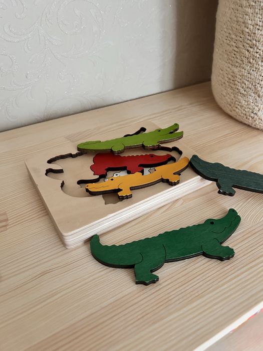 Пазл  крокодили Hape George Luck Krokodile