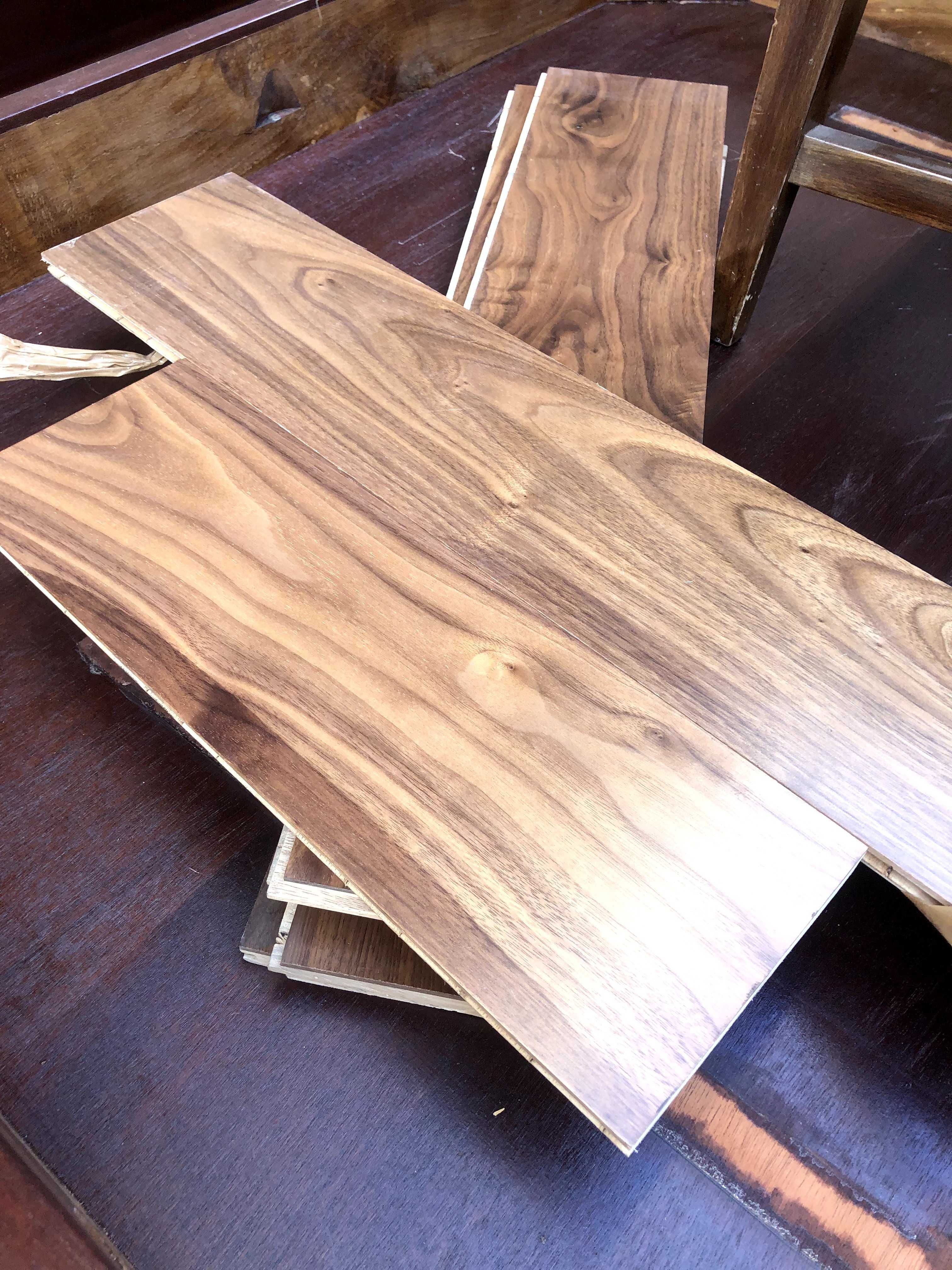 Chão Parquet / Flutuante multicamada madeira natural nogueira