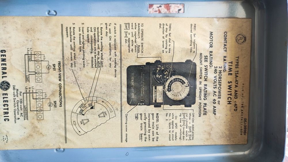 Relé temporizador anos 50/60