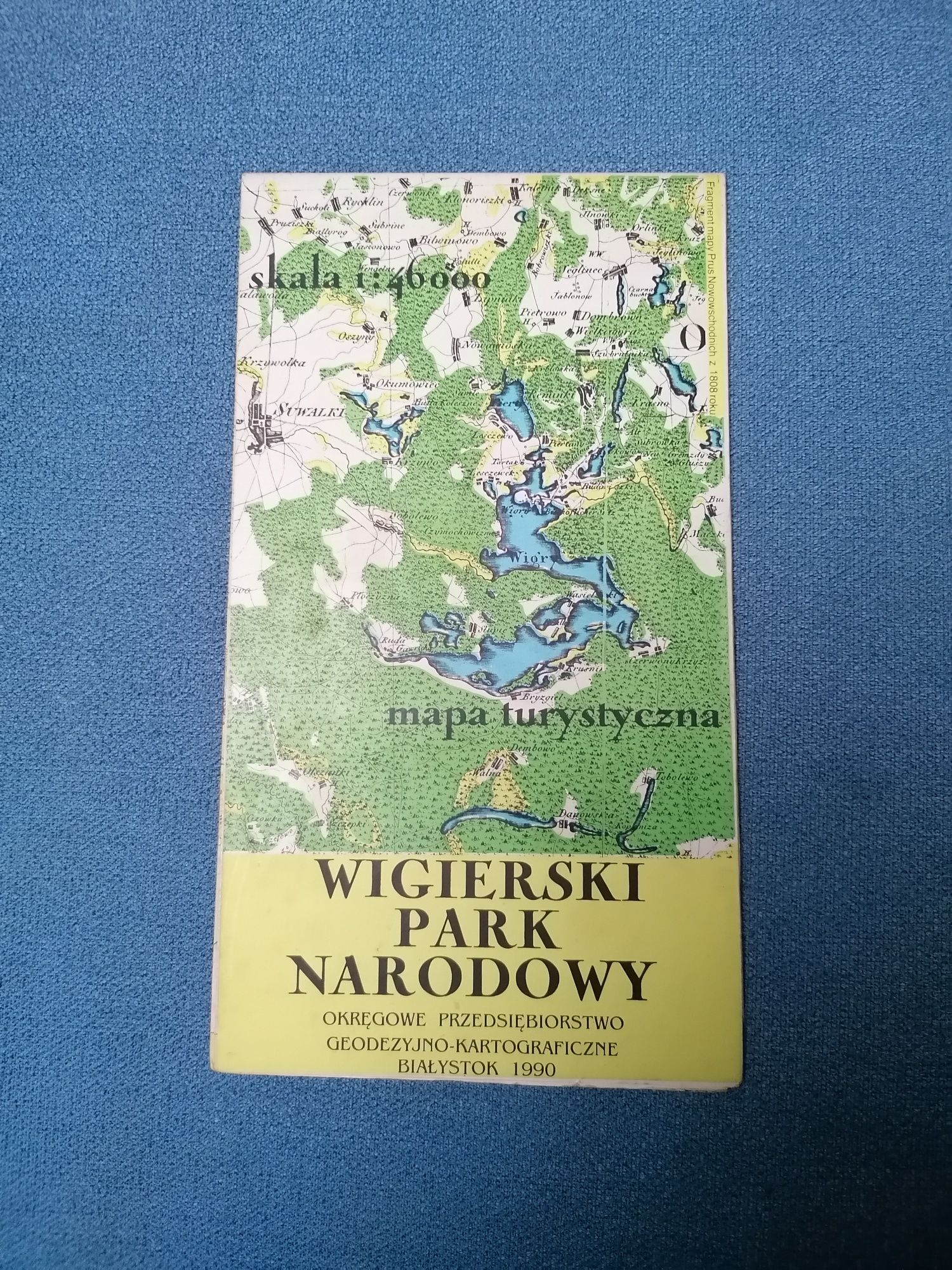 Stare mapy, pojezierze, Giżycko, Wigierski PN, Woliński PN