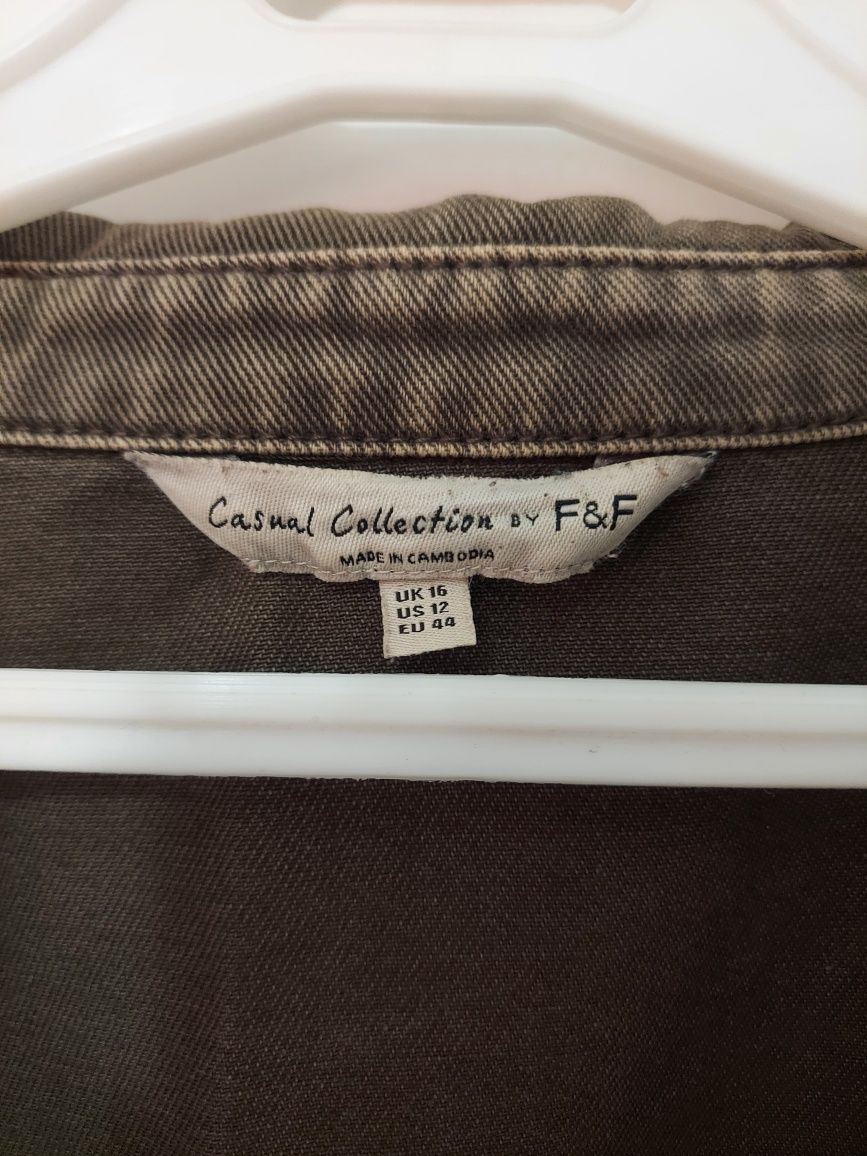 Kurtka/narzutka zielona khaki F&F rozmiar EU 44 plus size