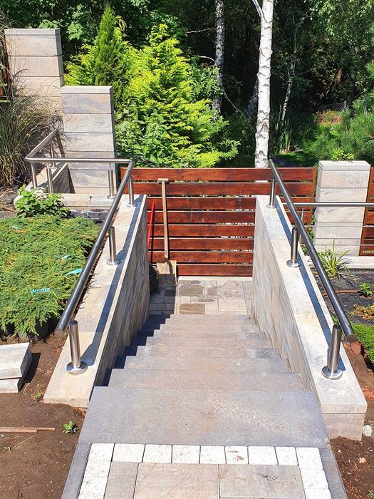 Balustrada nierdzewna balkonowa schodowa poręcze taras francuskie