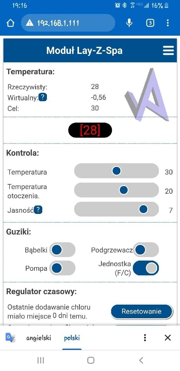 Moduł lay z spa wifi
