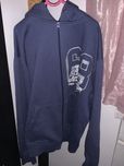 bluza oversize rozpinana na zamek z kapturem