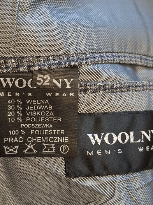 Marynarka męska WOOLNY rozmiar 52 XL