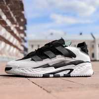 Чоловічі Кросівки Adidas Niteball White-Black (41,42,43,44,45)