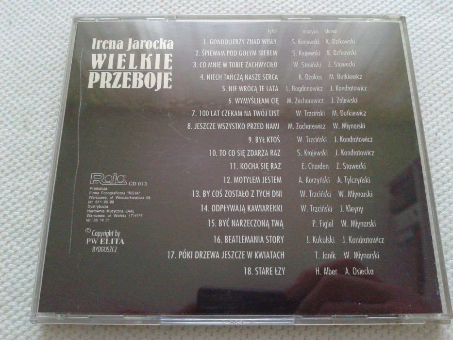 Irena Jarocka - Wielkie Przeboje CD