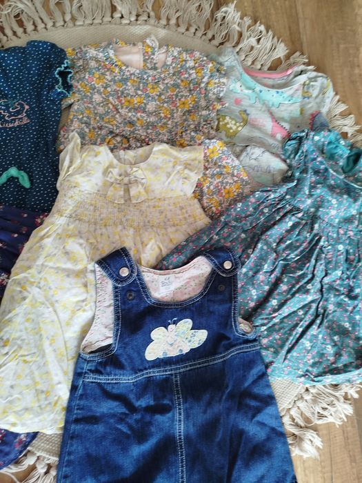 Zestaw sukienek niemowlęcych r.74