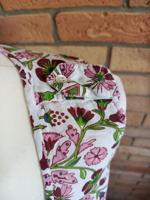 lniana bluzka Marks & Spencer L 100% len w kwiaty