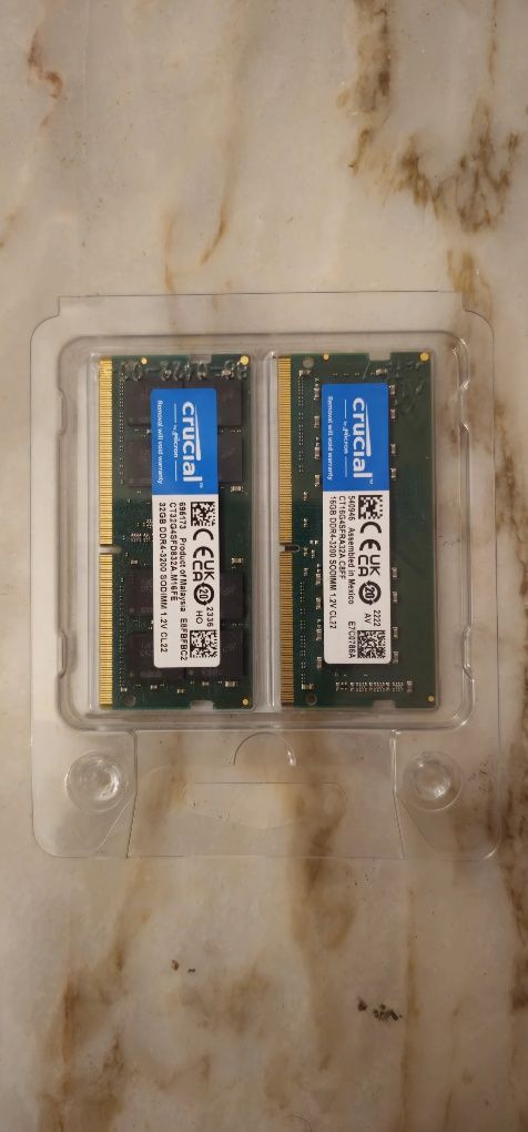 Memória ddr4 sodimm 1.2v cl22 16gb crucial