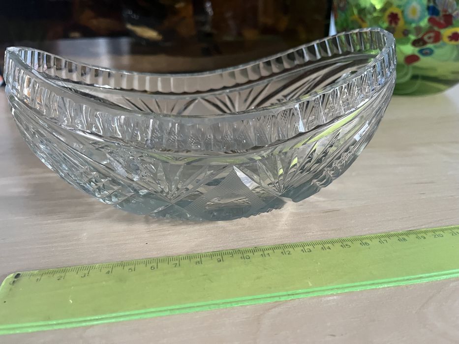 Misa kryształ gondola żardiniera patera PRL wazon ew zamiana akwarium