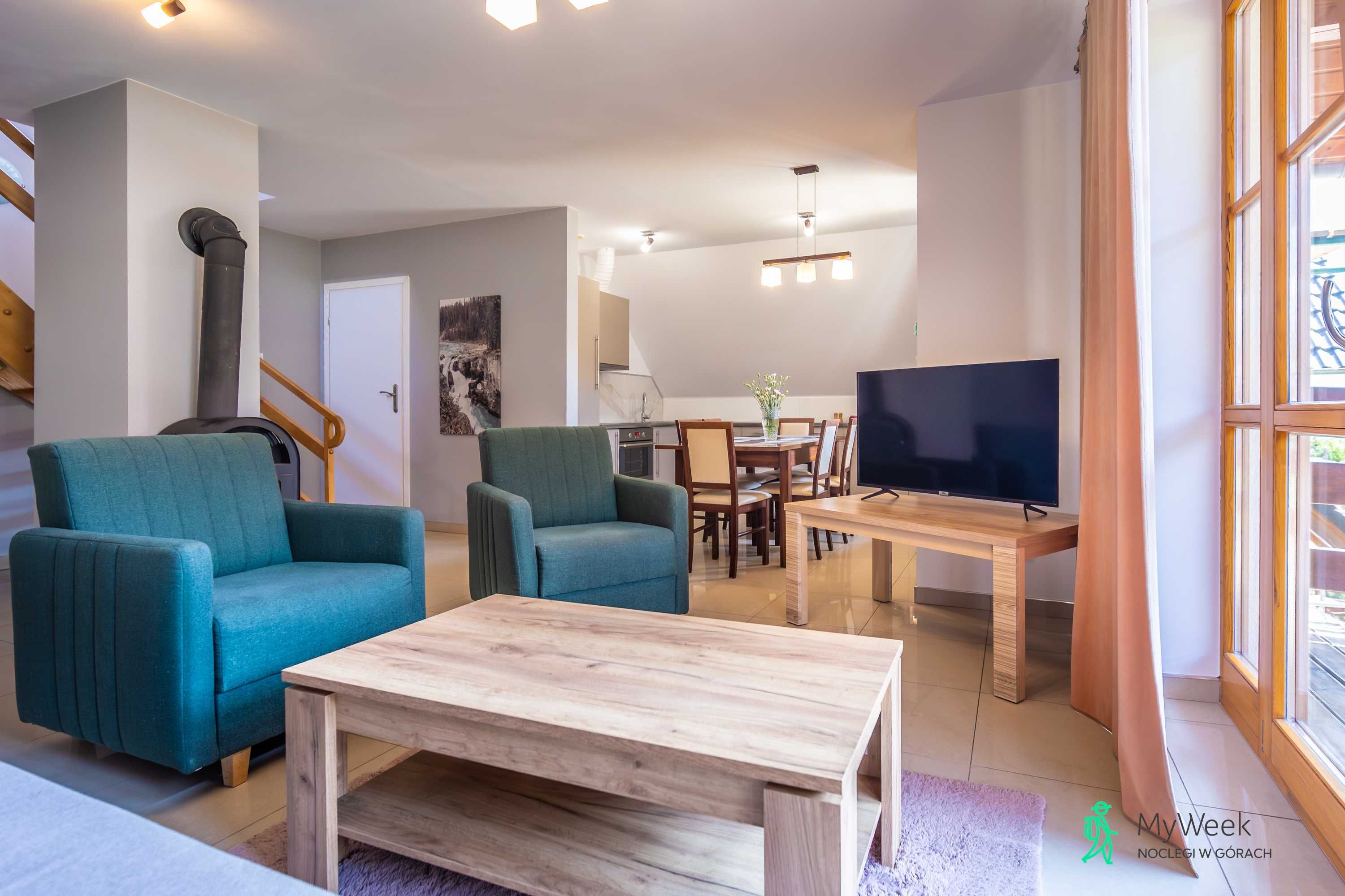 Apartament w Karpaczu z kominkiem