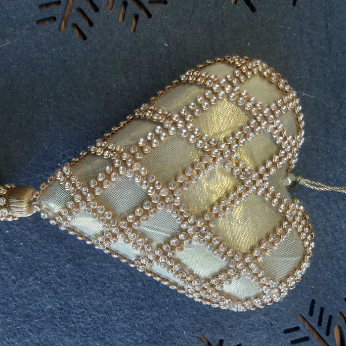 Zawieszki ozdoby bożonarodzeniowy złote choinkę kształt serce gwiazdy