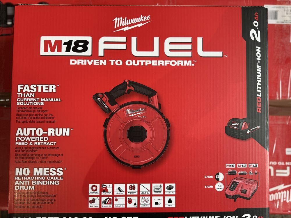 Milwaukee M18 FPFT-202 30m NC - zwijarka do kabli
