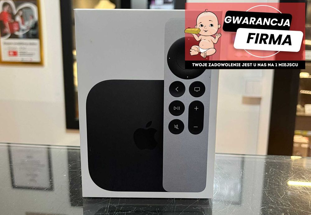 Odtwarzacz Multimedialny Apple TV 4K | Nowy | 64 GB |  A2737 |
