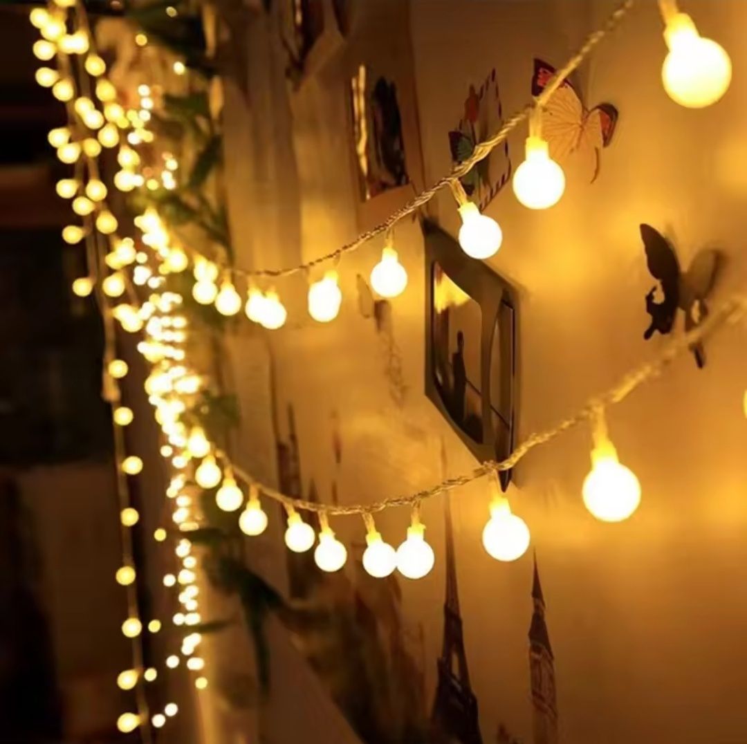 Girlanda 6m 40 LED, dwie wersje + dodatki