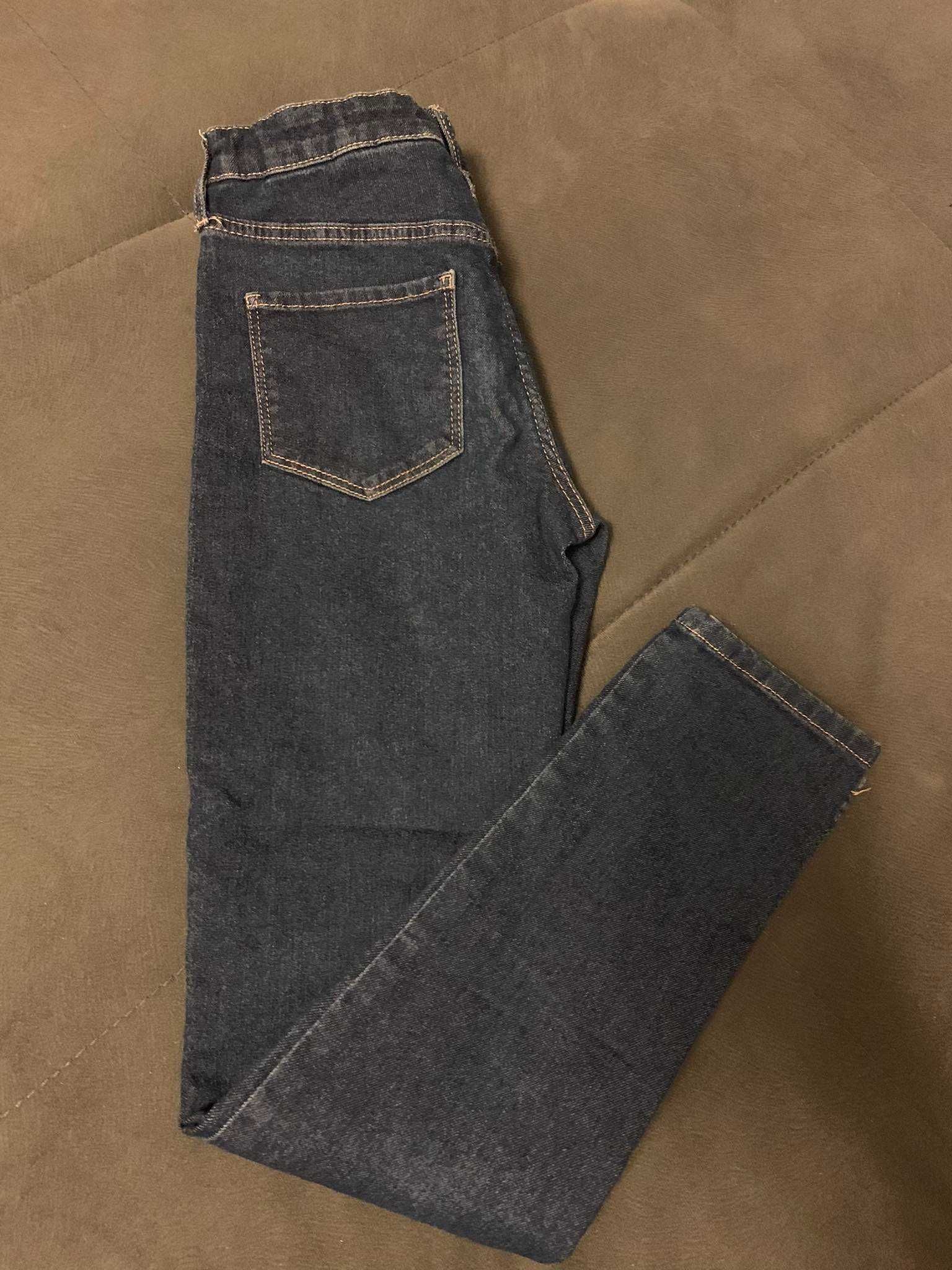 Spodnie dziewczęce jeansy H&M 140