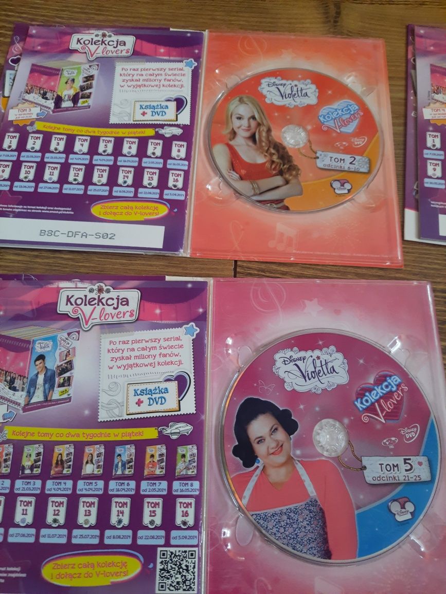 Płyty Violetty kolekcja DVD 6 szt.