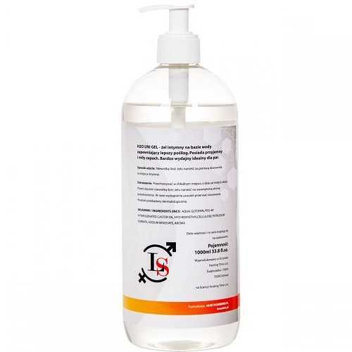 H2O UNI Lubrykant na bazie wody AQUA GEL 1000ml NIE PLAMI żel intymny