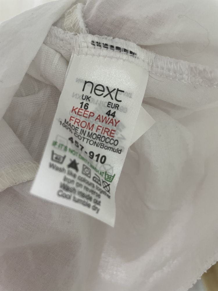 Sukienka Next XXL biała/kremowa